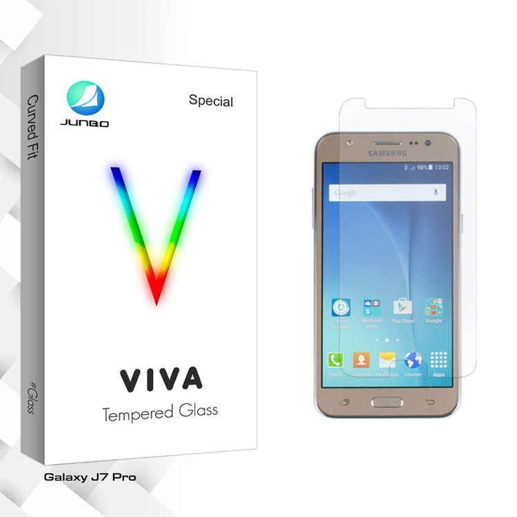 محافظ صفحه نمایش شیشه ای جانبو مدل Viva Glass مناسب برای گوشی موبایل سامسونگ Galaxy J7 Pro