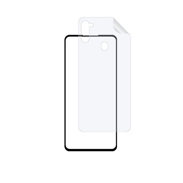 محافظ صفحه نمایش جانبو مدل 2FN مناسب برای گوشی موبایل سامسونگ Galaxy A11 به همراه محافظ پشت گوشی