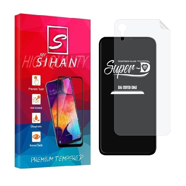 محافظ صفحه نمایش مای سیحان مدل 2SN- مناسب برای گوشی موبایل اپل iPhone XR به همراه محافظ پشت گوشی