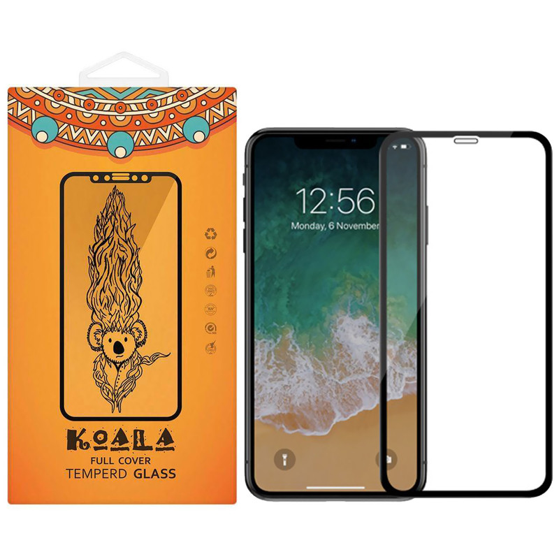 محافظ صفحه نمایش شیشه ای کوالا مدل Full Glue مناسب برای گوشی موبایل اپل آیفون XR