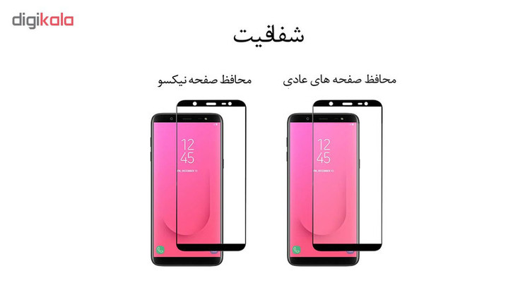 محافظ صفحه نمایش نیکسو مدل Full Glue مناسب برای گوشی موبایل سامسونگ گلکسی A7 2017