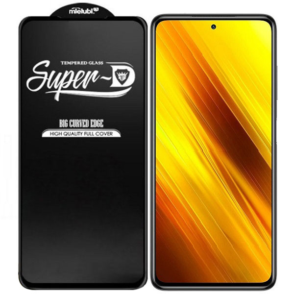 محافظ صفحه نمایش مدل Super D مناسب برای گوشی موبایل شیائومی Poco X3