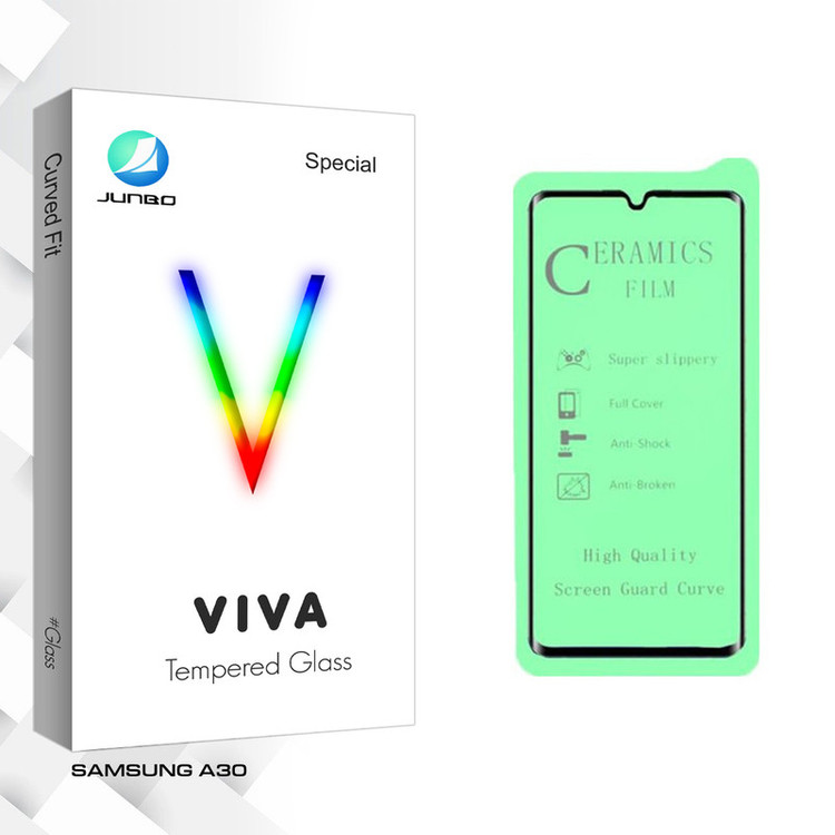 محافظ صفحه نمایش سرامیکی جانبو مدل Viva Glass مناسب برای گوشی موبایل سامسونگ Galaxy A30