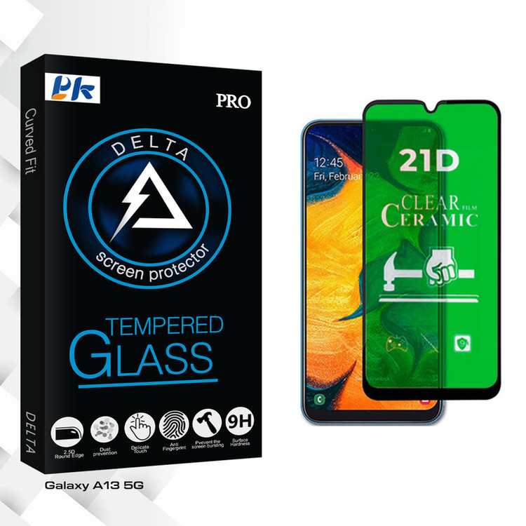 محافظ صفحه نمایش سرامیکی شفاف پی کی مدل Delta Pro مناسب برای گوشی موبایل سامسونگ Galaxy A13 5G