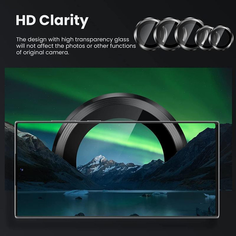 محافظ لنز دوربین اسپایدر مدل رینگی مناسب برای گوشی موبایل سامسونگ Galaxy S22 Ultra