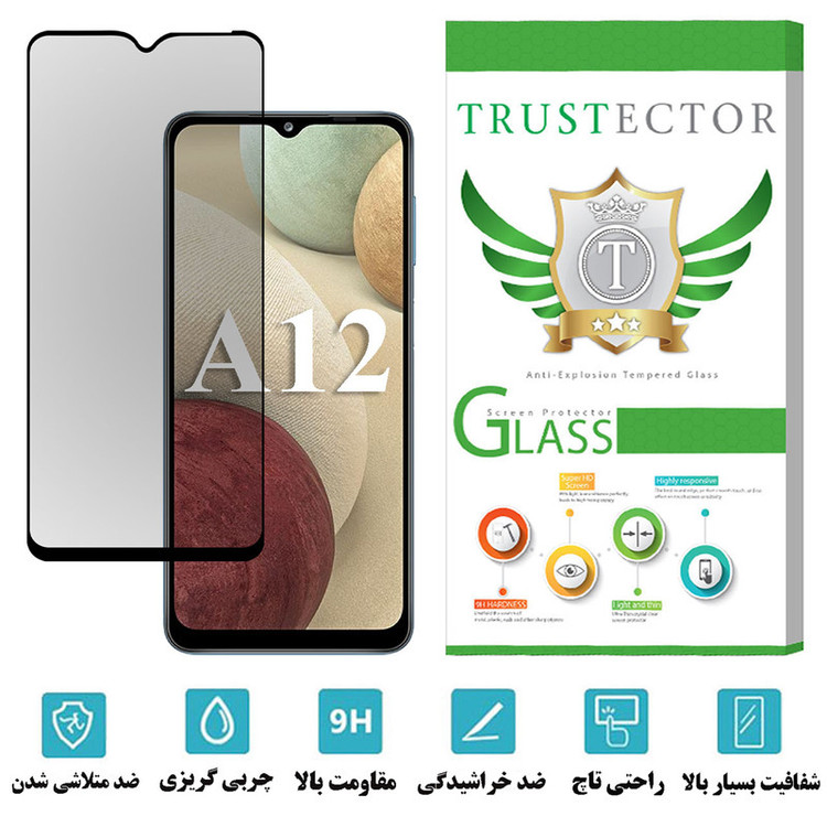 محافظ صفحه نمایش حریم شخصی تراستکتور مدل PFTA مناسب برای گوشی موبایل سامسونگ Galaxy A12