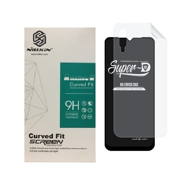 محافظ صفحه نمایش مدل 2SN- مناسب برای گوشی موبایل Galaxy A70 به همراه محافظ پشت گوشی