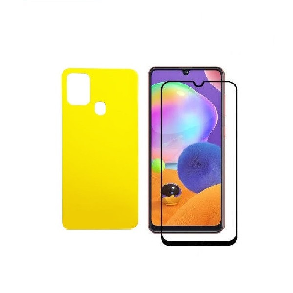 محافظ صفحه نمایش گودزیلا مدل FUL مناسب برای گوشی موبایل سامسونگ Galaxy A21S به همراه محافظ پشت گوشی
