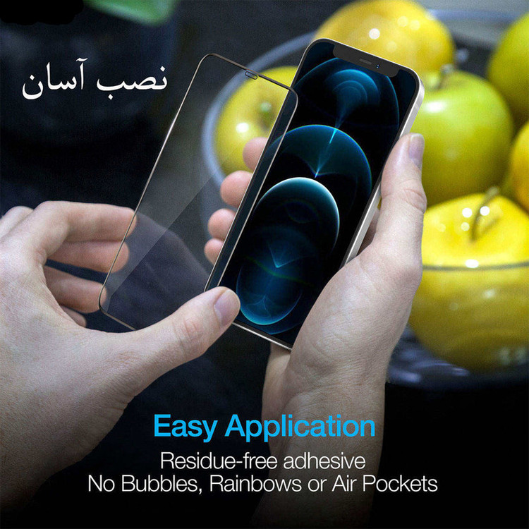 محافظ صفحه نمایش مدل PHSI مناسب برای گوشی موبایل اپل iPhone 12 بسته 3 عددی
