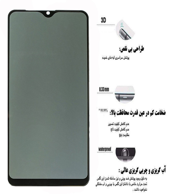 محافظ صفحه نمایش حریم شخصی مدل Abri مناسب برای گوشی موبایل سامسونگ Galaxy A10