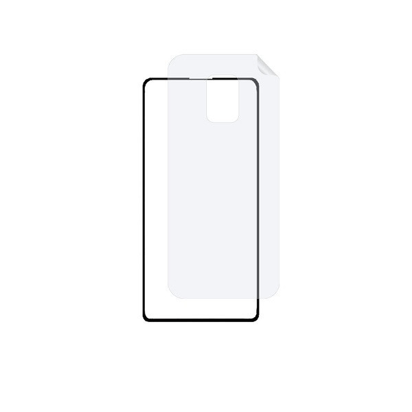 محافظ صفحه نمایش مدل 2FN مناسب برای گوشی موبایل شیائومی Redmi Note 9s به همراه محافظ پشت گوشی