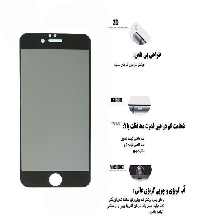 محافظ صفحه نمایش حریم شخصی مدل 002H مناسب برای گوشی موبایل اپل iphone 6