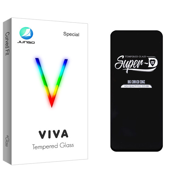 محافظ صفحه نمایش شیشه ای جانبو مدل Viva GlassSuper D مناسب برای گوشی موبایل شیائومی Note 9T