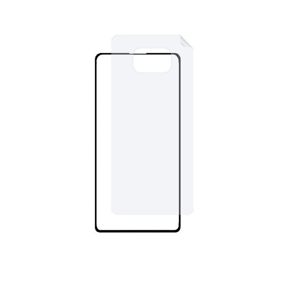 محافظ صفحه نمایش راینو مدل FUL مناسب برای گوشی موبایل شیائومی POCO X3 به همراه محافظ پشت گوشی