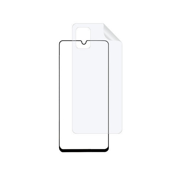 محافظ صفحه نمایش کی آر مدل FUL مناسب برای گوشی موبایل سامسونگ Galaxy A71 به همراه محافظ پشت گوشی