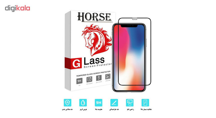محافظ صفحه نمایش 11D هورس مدل FAG مناسب برای گوشی موبایل اپل iPhone XS Max
