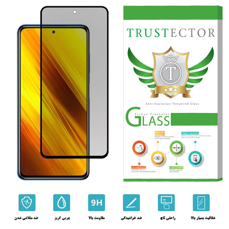 محافظ صفحه نمایش سرامیکی تراستکتور مدل CRP مناسب برای گوشی موبایل شیائومی Poco X3 NFC