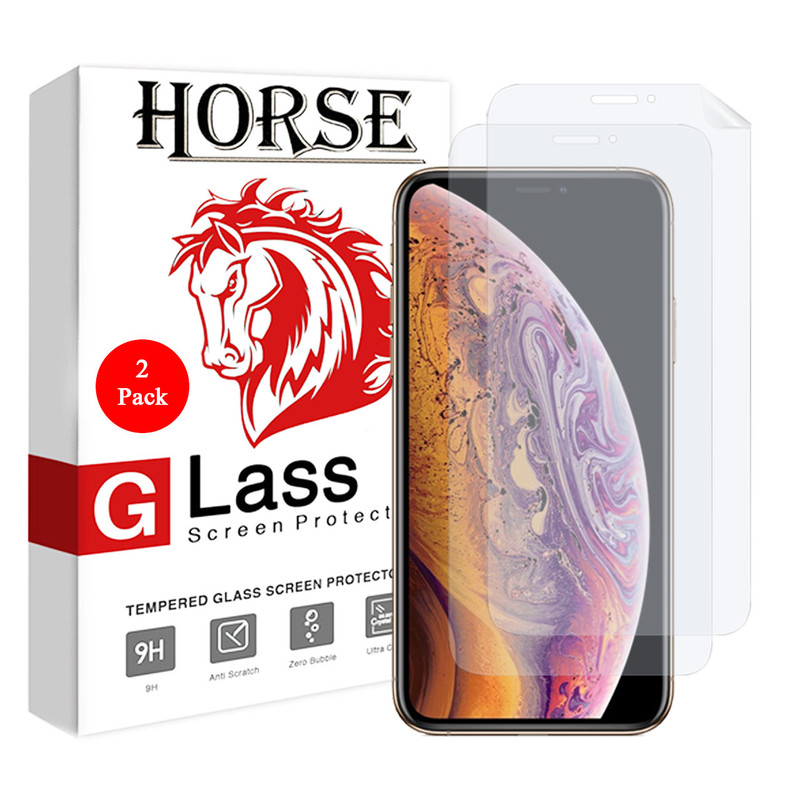 محافظ صفحه نمایش هورس مدل FSN مناسب برای گوشی موبایل اپل iPhone XS بسته دو عددی