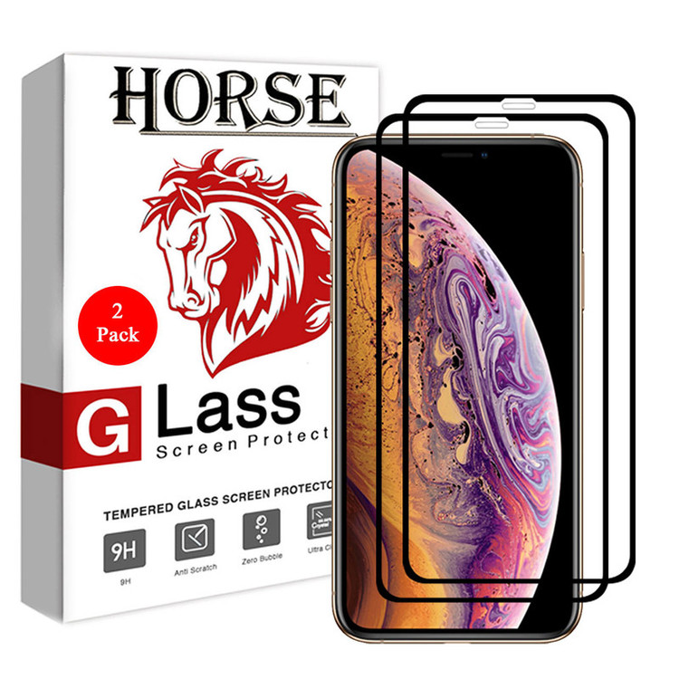 محافظ صفحه نمایش سرامیکی هورس مدل CRM مناسب برای گوشی موبایل اپل iPhone X بسته دو عددی