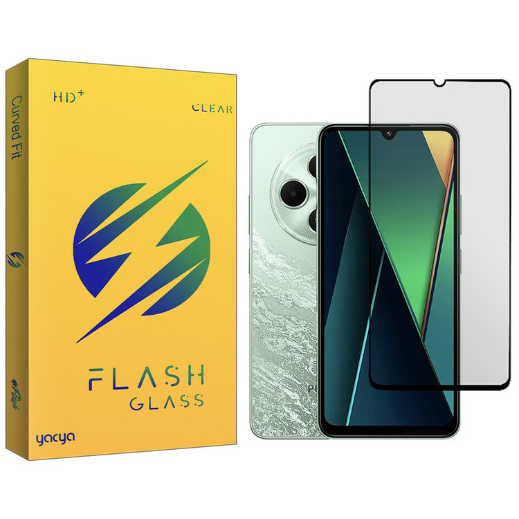 محافظ صفحه نمایش شیشه ای یاکیا مدل Flash مناسب برای گوشی موبایل شیائومی Poco C75