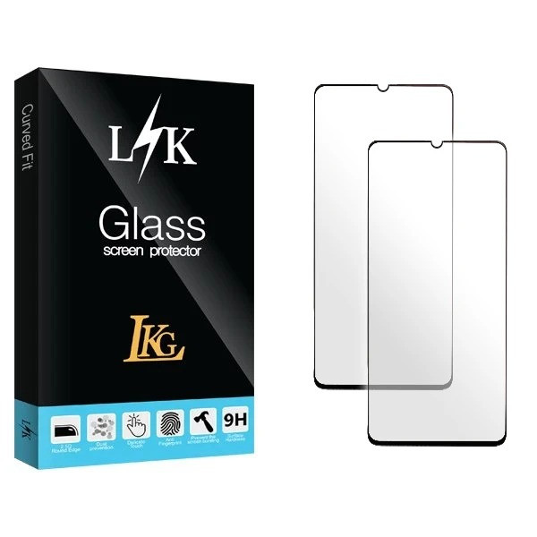 محافظ صفحه نمایش شیشهای ال کا جی مدل Full LKK مناسب برای گوشی موبایل پوکو C75 - بسته دو عددی
