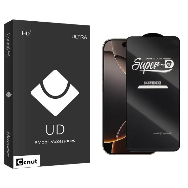 محافظ صفحه نمایش کوکونات مدل UDB SuperD مناسب برای گوشی موبایل اپل iPhone 16 Pro Max