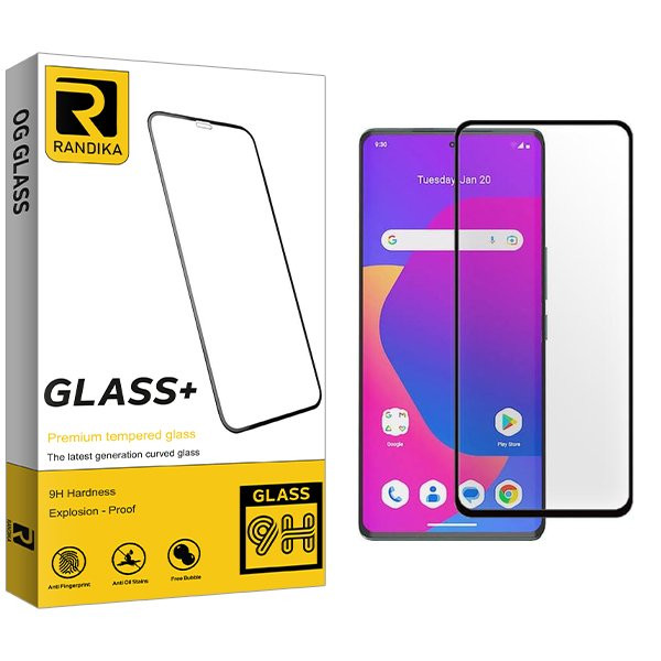 محافظ صفحه نمایش شیشه ای راندیکا مدل RK Full مناسب برای گوشی موبایل داریا Bond 5G UAE edition