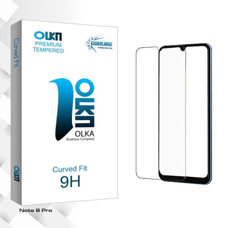 محافظ صفحه نمایش شیشه ای کولینگ مدل Olka Glass مناسب برای گوشی موبایل شیائومی Note 8 Pro