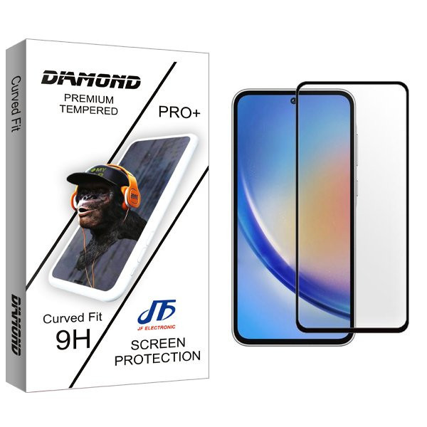 محافظ صفحه نمایش شیشه ای جی اف مدل Diamond مناسب برای گوشی موبایل سامسونگ Galaxy A55