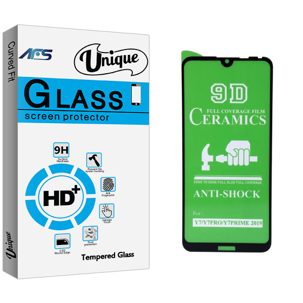 محافظ صفحه نمایش سرامیکی ای اف اس مدل Unique Glass مناسب برای گوشی موبایل هوآوی Y7/Y7PRO/Y7PRIME 2019