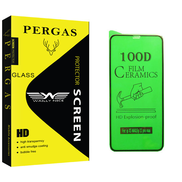 محافظ صفحه نمایش سرامیکی وایلی نایس مدل Pergas Glass مناسب برای گوشی موبایل اپل iPhone 11 Pro Max