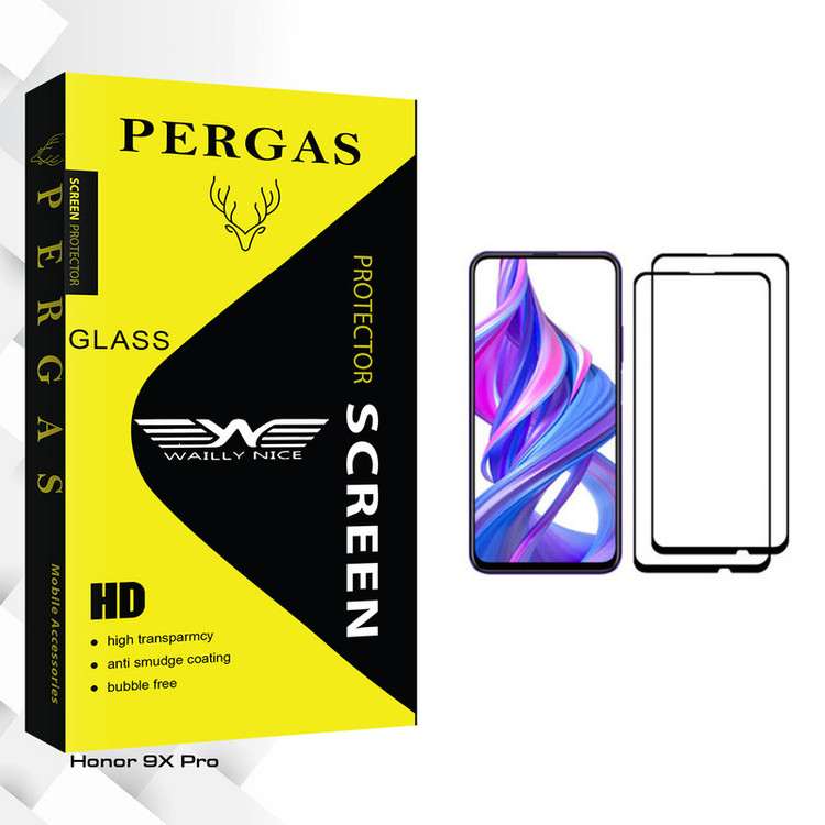 محافظ صفحه نمایش وایلی نایس مدل Pergas Glass مناسب برای گوشی موبایل آنر 9X Pro بسته دو عددی