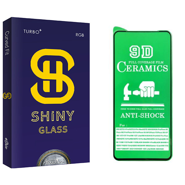 محافظ صفحه نمایش سرامیکی آتوچبو مدل Shiny مناسب برای گوشی موبایل شیائومی Redmi Note 12 Pro
