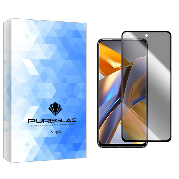 محافظ صفحه نمایش حریم شخصی پیور گلس مدل NuGlas مناسب برای گوشی موبایل شیائومی Poco M5s