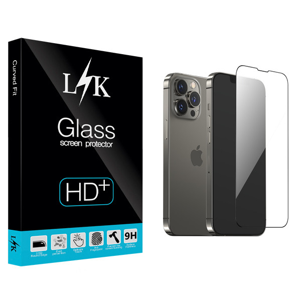 محافظ صفحه نمایش ال کی مدل Hard glass مناسب برای گوشی موبایل اپل iPhone 13 Pro Max