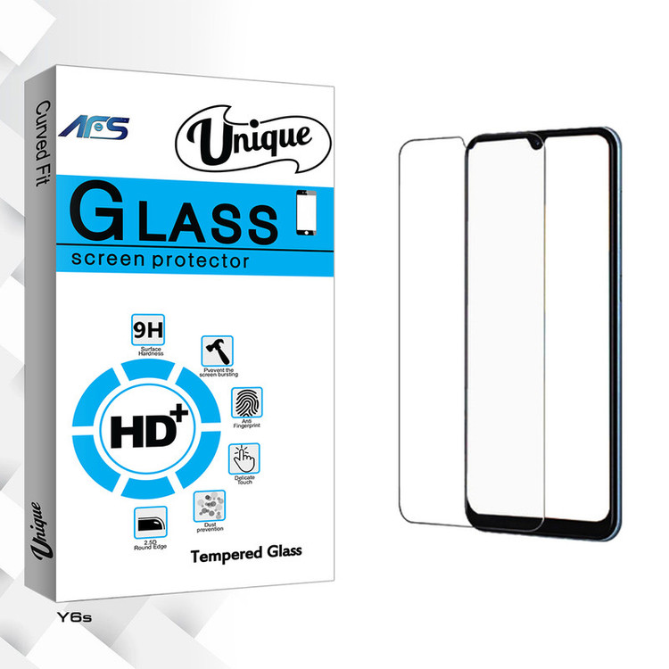 محافظ صفحه نمایش شیشه ای ای اف اس مدل Unique Glass مناسب برای گوشی موبایل هوآوی Y6s