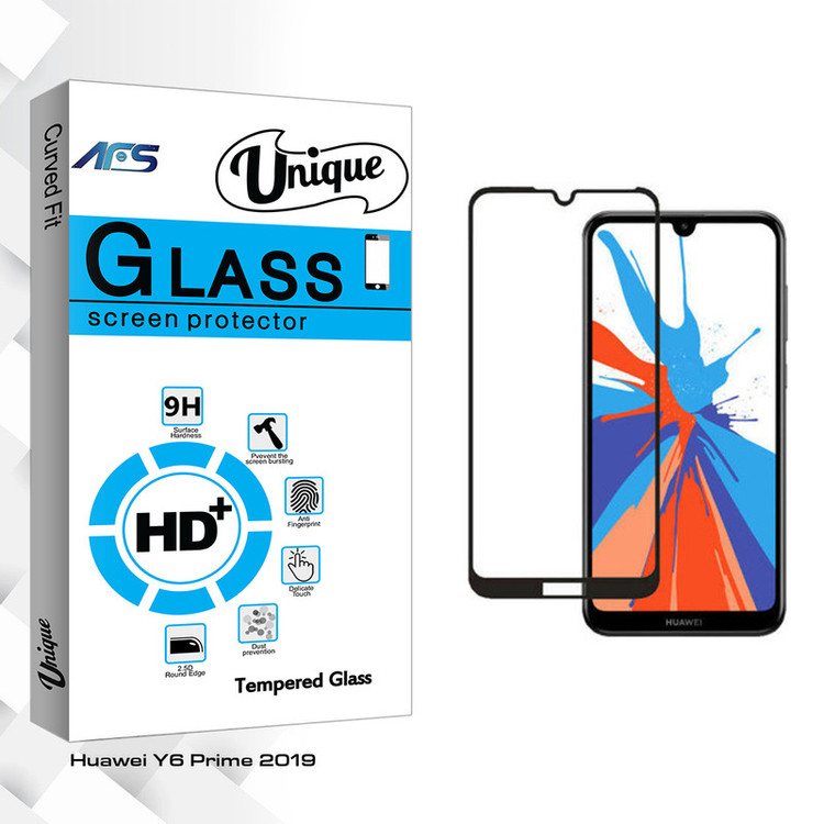 محافظ صفحه نمایش ای اف اس مدل Unique Glass مناسب برای گوشی موبایل هوآوی Y6 Prime 2019