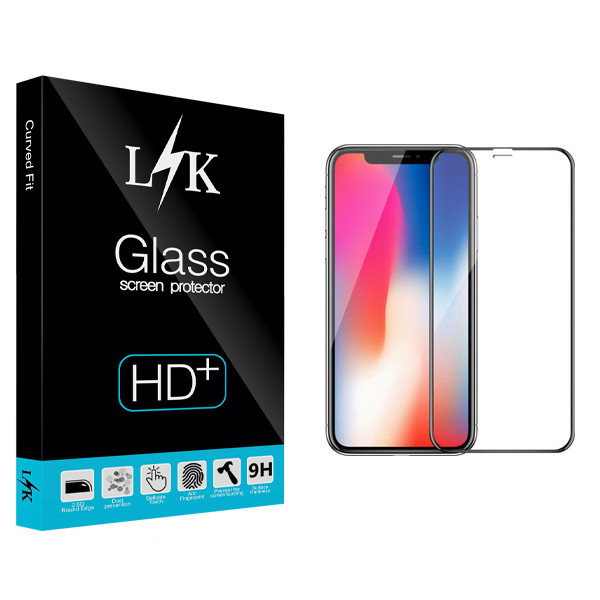 محافظ صفحه نمایش ال کی مدل Hard glass مناسب برای گوشی موبایل اپل iPhone x/10