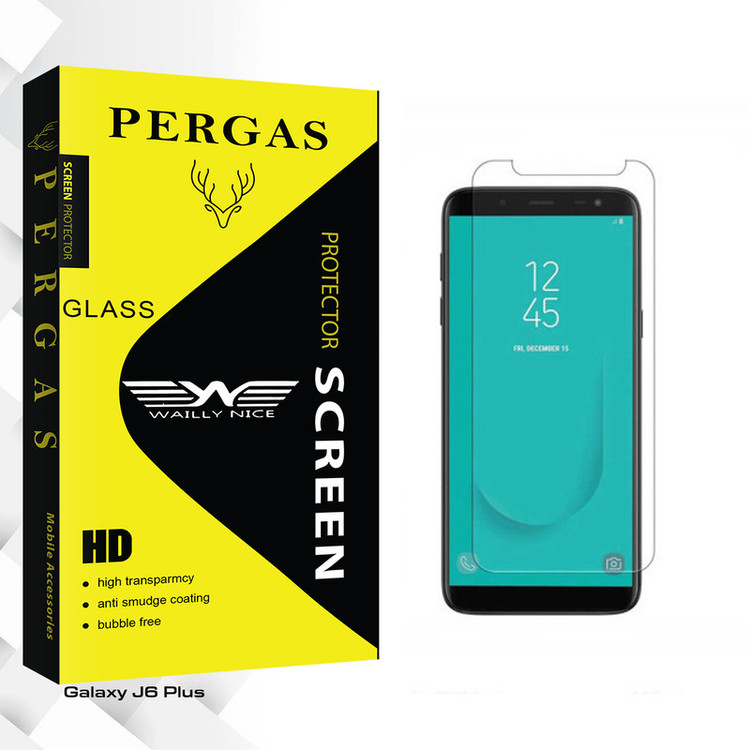 محافظ صفحه نمایش شیشه ای وایلی نایس مدل Pergas Glass مناسب برای گوشی موبایل سامسونگ Galaxy J6 Plus