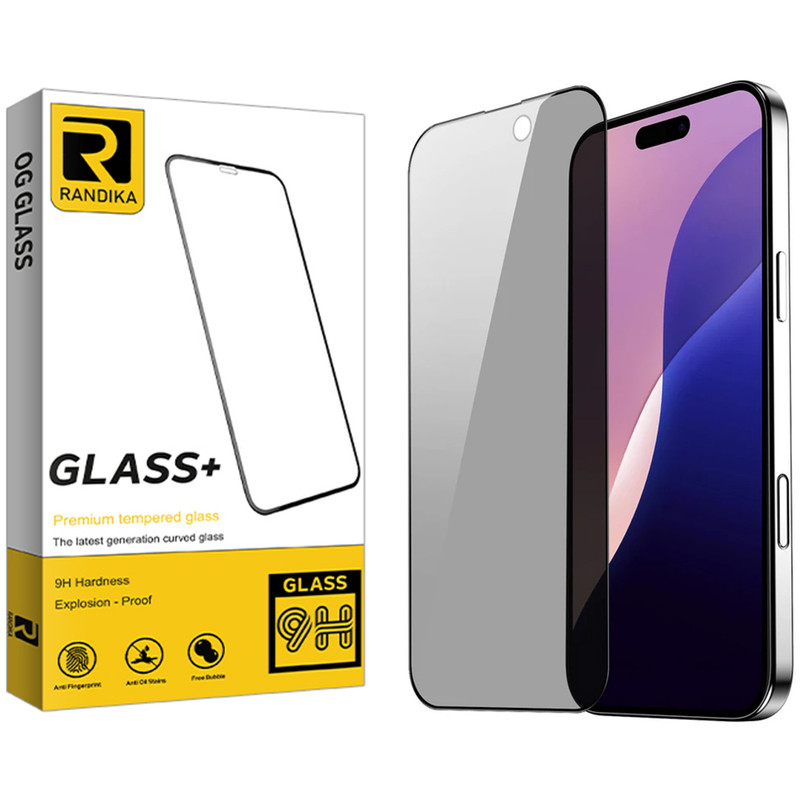 محافظ صفحه نمایش حریم شخصی راندیکا مدل Premium Privacy مناسب برای گوشی موبایل اپل iPhone 16 Pro