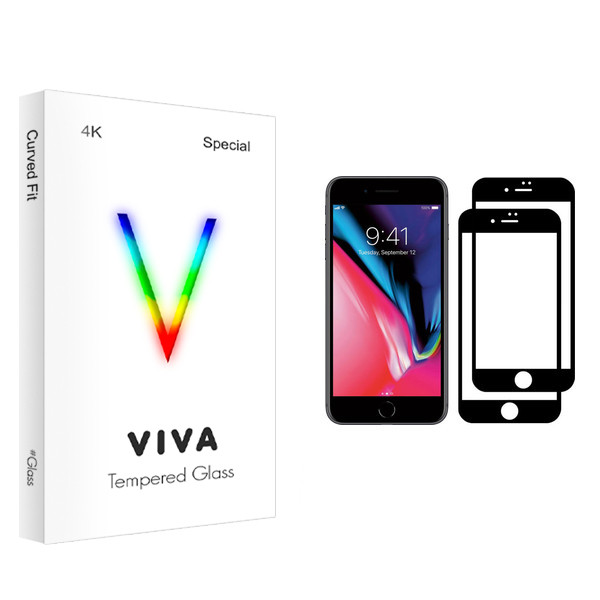 محافظ صفحه نمایش ویوا مدل 4K مناسب برای گوشی موبایل اپل iPhone SE 2020 بسته دو عددی