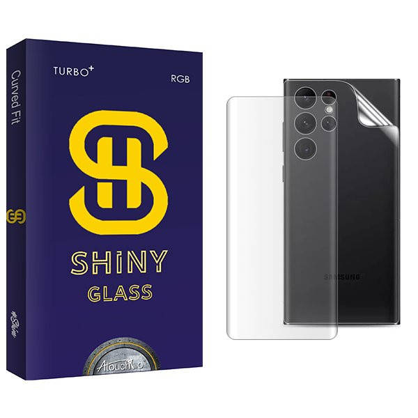 محافظ صفحه نمایش آتوچبو مدل Shiny UV مناسب برای گوشی موبایل سامسونگ Galaxy S23 Ultra به همراه محافظ پشت گوشی