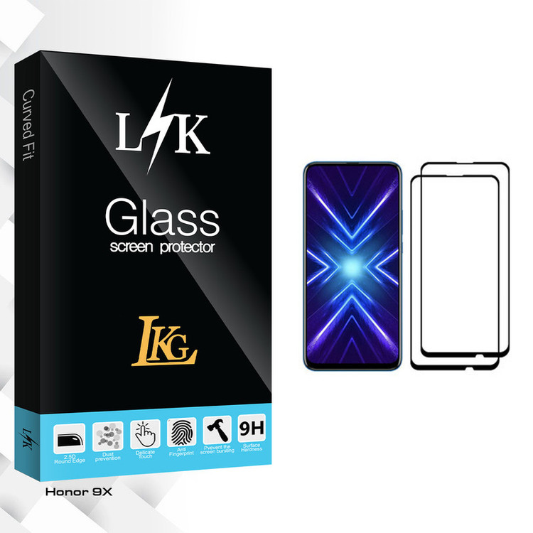 محافظ صفحه نمایش ال کا جی مدل LK Glass مناسب برای گوشی موبایل آنر 9X بسته دو عددی