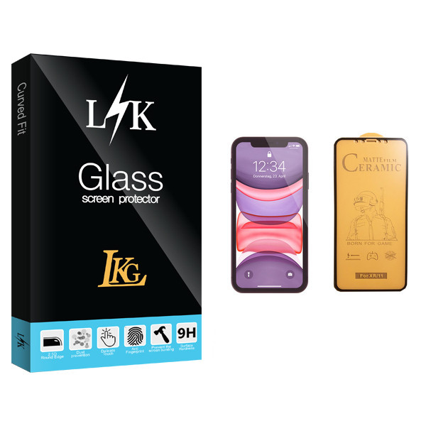 محافظ صفحه نمایش سرامیکی ال کا جی مدل LK Glass مناسب برای گوشی موبایل اپل iPhone 11