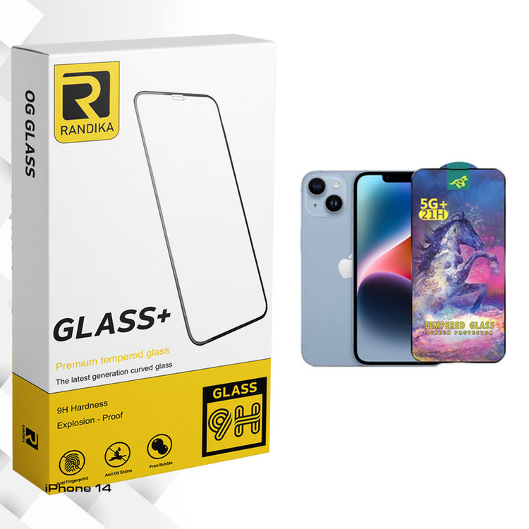 محافظ صفحه نمایش شیشه ای راندیکا مدل Horse مناسب برای گوشی موبایل اپل iPhone 14