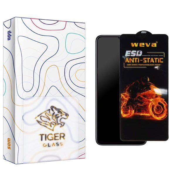 محافظ صفحه نمایش تایگر گلس مدل APL2 Weva ESD مناسب برای گوشی موبایل سامسونگ Galaxy M22