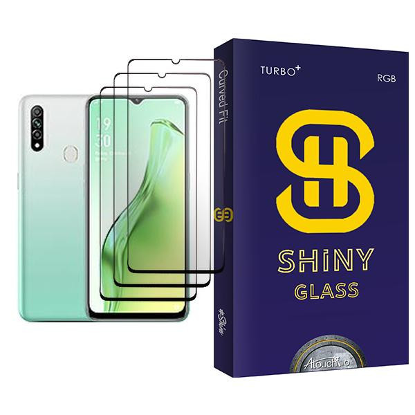 محافظ صفحه نمایش آتوچبو مدل Shiny Glass MIX003 مناسب برای گوشی موبایل اوپو A31 بسته سه عددی