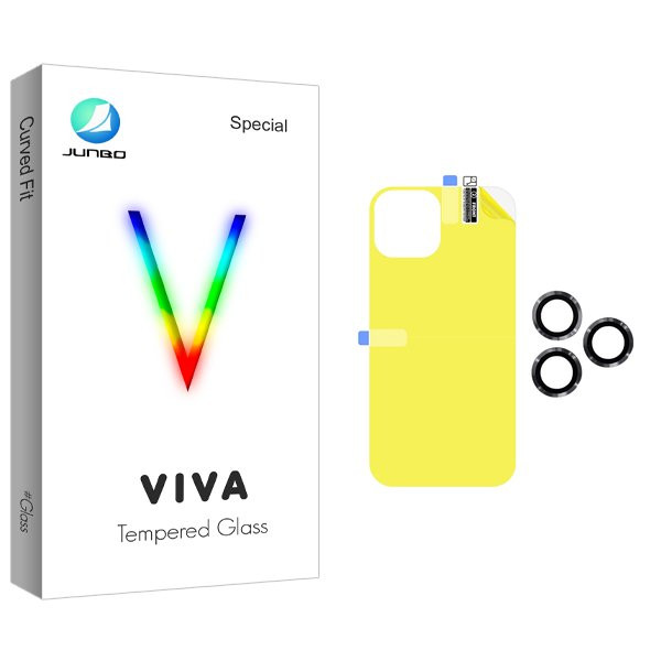 محافظ پشت گوشی جانبو مدل Viva مناسب برای گوشی موبایل اپل iPhone 11 Pro Max  به همراه محافظ لنز گوشی