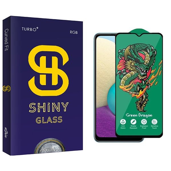 محافظ صفحه نمایش آتوچبو مدل Shiny Green_Dragon مناسب برای گوشی موبایل سامسونگ Galaxy A02