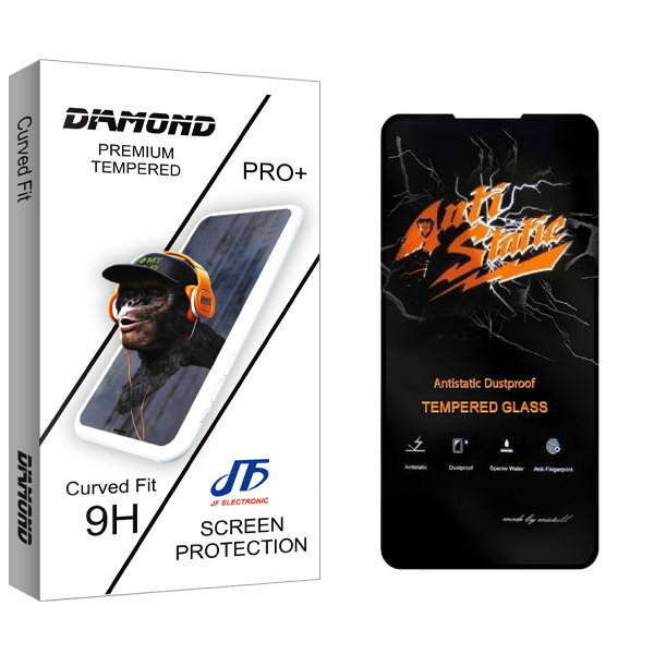 محافظ صفحه نمایش جی اف مدل Diamond Anti Static مناسب برای گوشی موبایل سامسونگ Galaxy A80 / A90